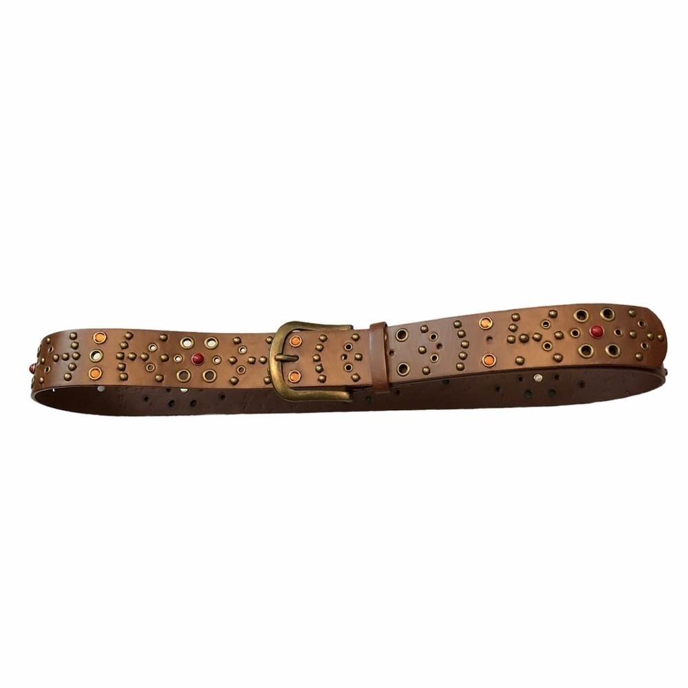 Vegan Leather Prong Closure Belt